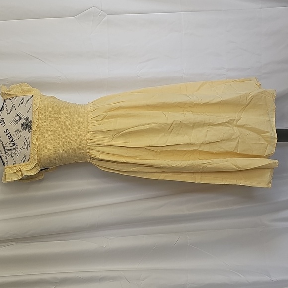 Dex Yellow Midi Dress - Picture 1 of 6